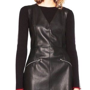 NWT Zara Faux Leather Dress SMALL